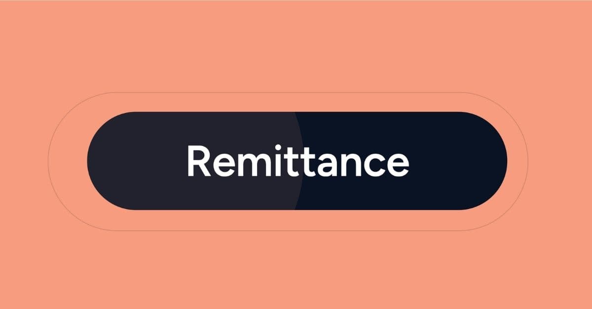 ARP Digital article header: the word Remittance on a dark pill against a terracotta background